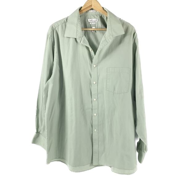 Green Button Down Shirt - Picture 1 of 10